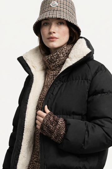 Elevé Arctic Quilted Puffer Coat — Streamlined Zip-Up Padded with Refined Winter Warmth