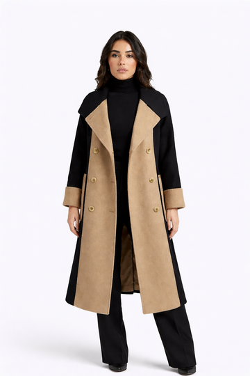 The Étoile Noir Women’s Premium Long Wool Coat — Signature Tailored Winter Elegance