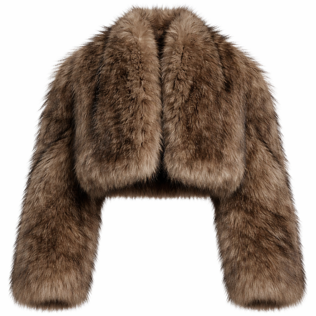 Maison de Soie Vintage Luxe Faux Mink Fur Coat — Timeless Plush Elegance