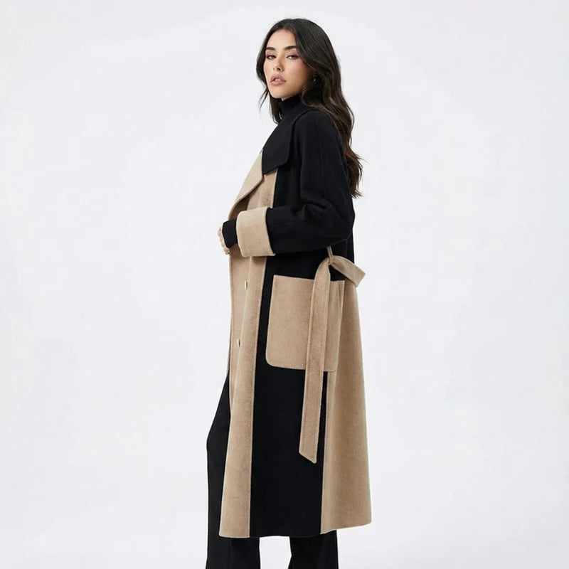 The Étoile Noir Women’s Premium Long Wool Coat — Signature Tailored Winter Elegance